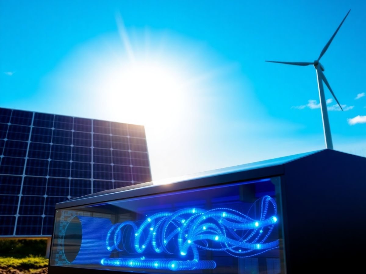 Turbină eoliană și panouri solare cu hidrogen în plan